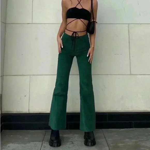 PRINCESS POLLY Nadia Green Pants - Picture 4 of 10